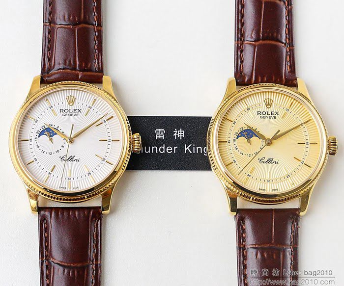 ROLEX勞力士 LS精品 切利尼系列 日月星辰 24小顯示 三度防水性能 高檔男士腕表  wssb4053